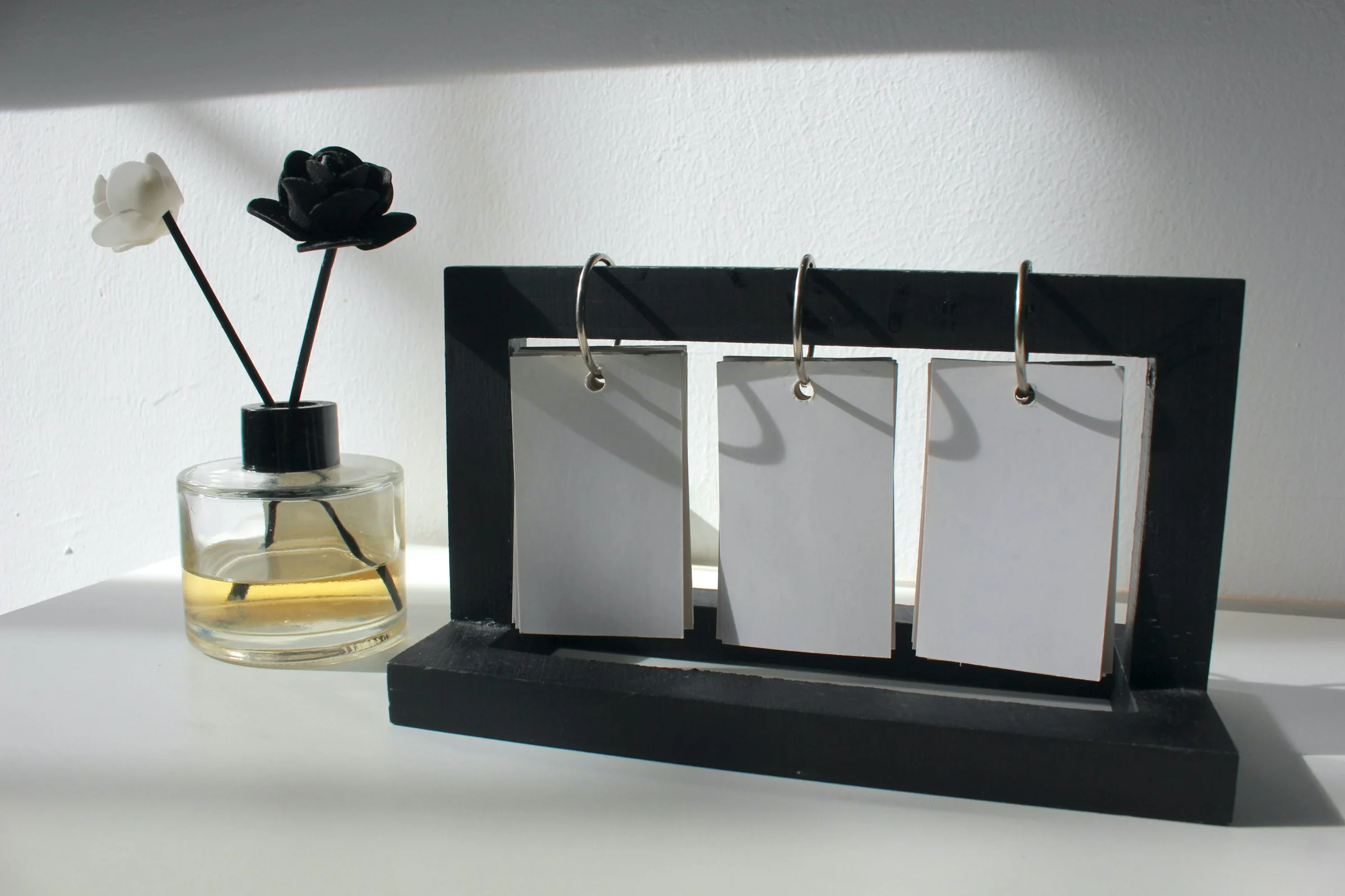 Unbranded cards arranged on a clean desk for MethodCo offers